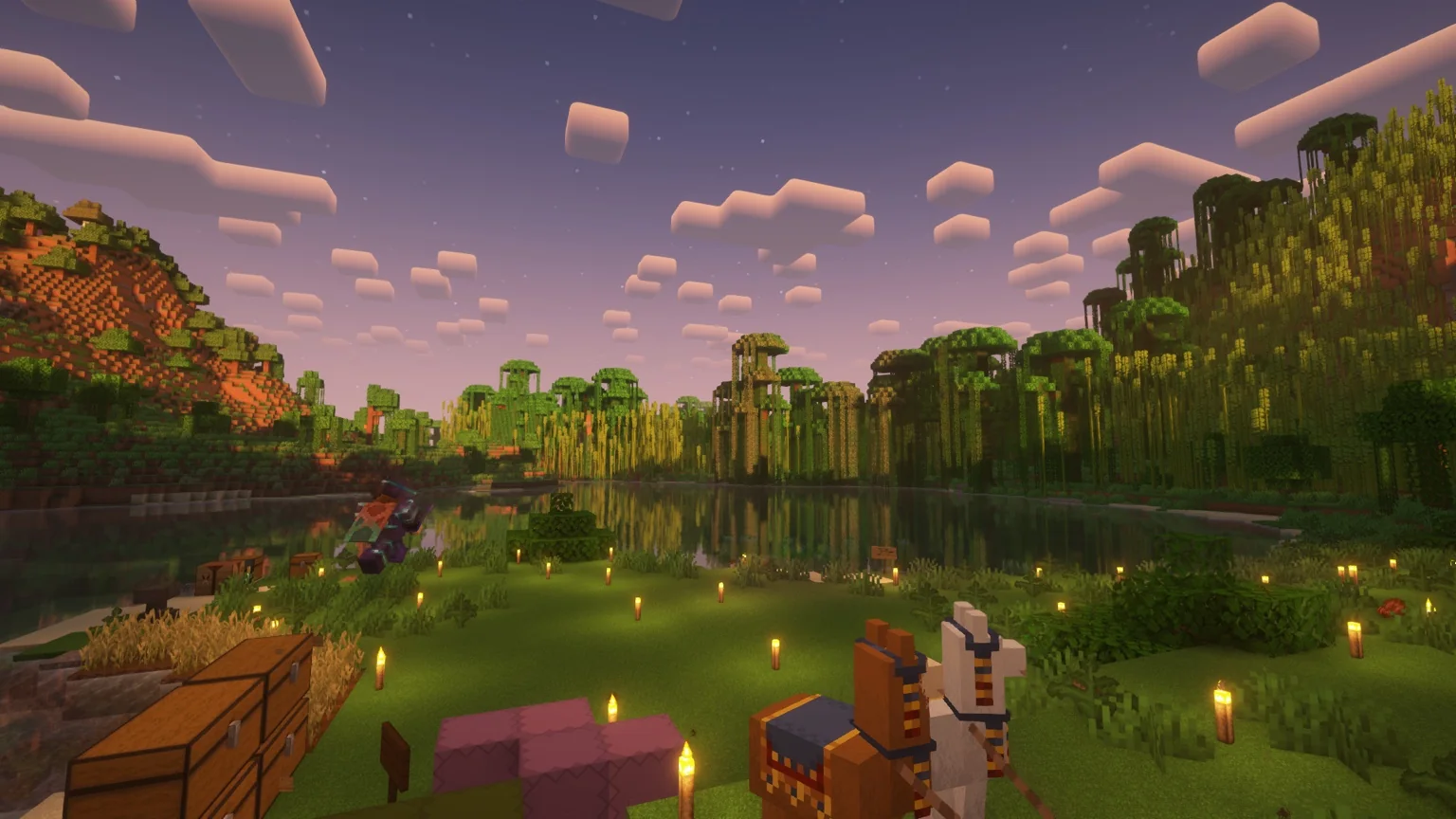 Village de Pinegrove construit au bord d’un lac